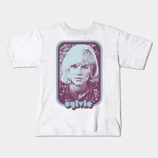 Sylvie Vartan /// Francophile Retro Aesthetic Design Kids T-Shirt